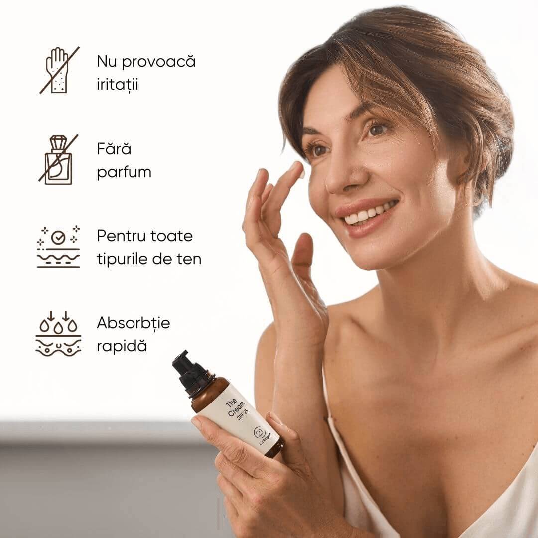 Crema de Zi Anti-Rid cu Protecție SPF şi Colagen (GRATUIT) - 21Collagen.com