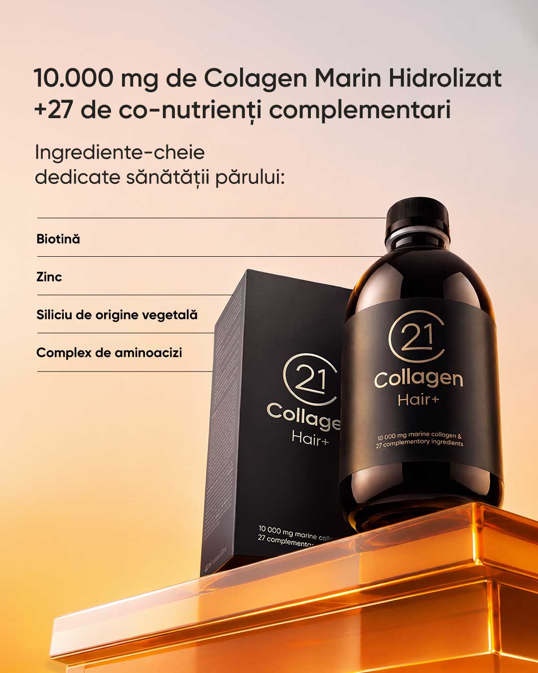 21Collagen Hair+ ingrediente pentru păr