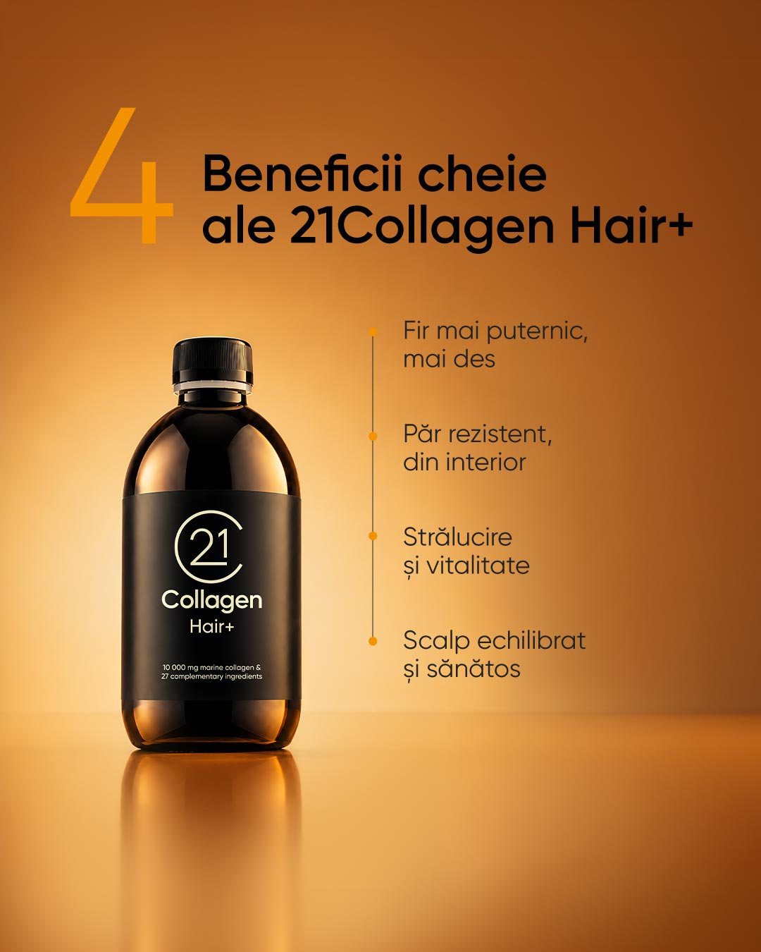 21Collagen Hair+ mod de utilizare