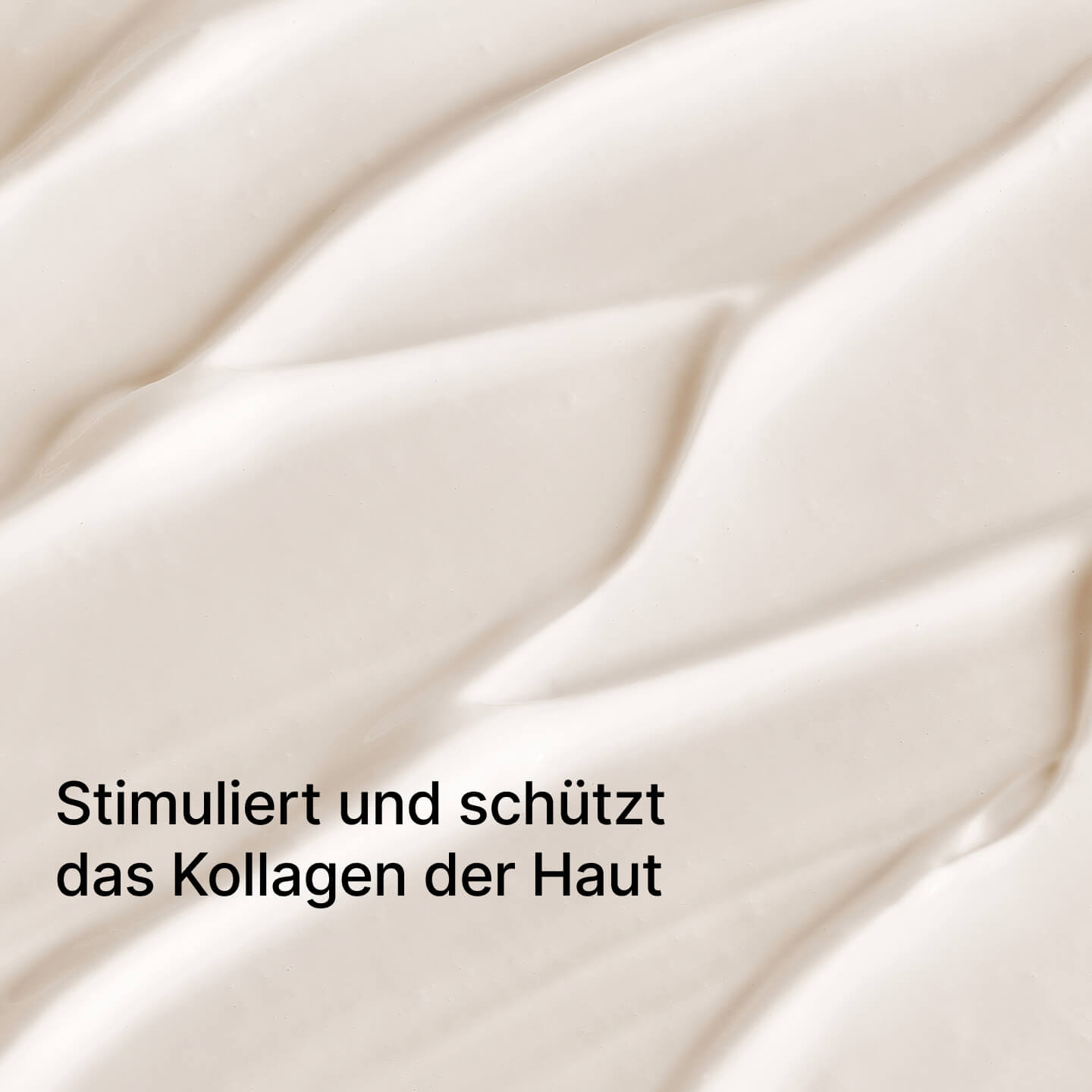 Creme-Textur mit Kollagen zur Stimulierung und zum Schutz des Hautkollagens