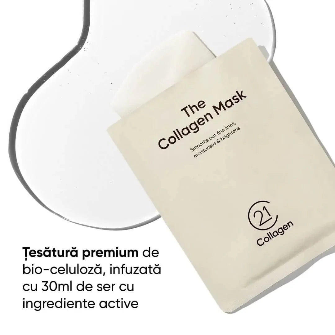 Mască de față hidratantă cu colagen - 21collagen
